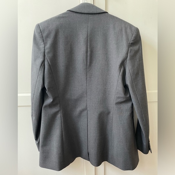 Theory wool blend charcoal grey blazer - Picture 2 of 4